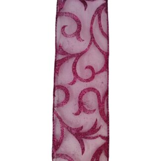 Fita Decorativa Estampada - Rosa