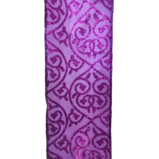 Fita Decorativa com Glitter - Roxo