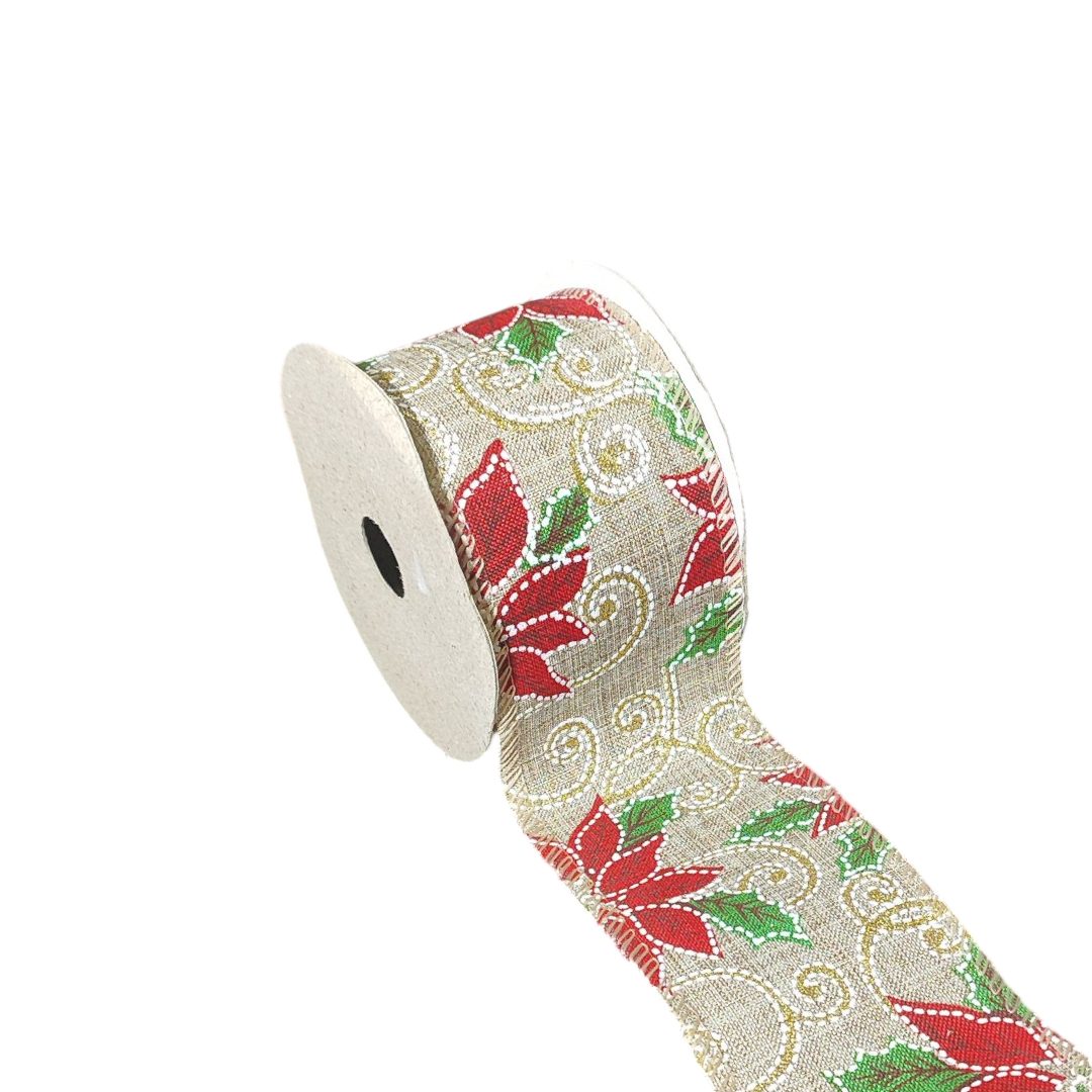 Fita Aramada Mix Design - Bege e Vermelho