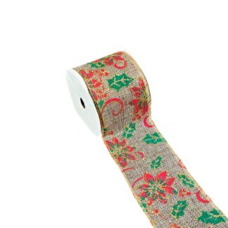 Fita Aramada Linho Floral